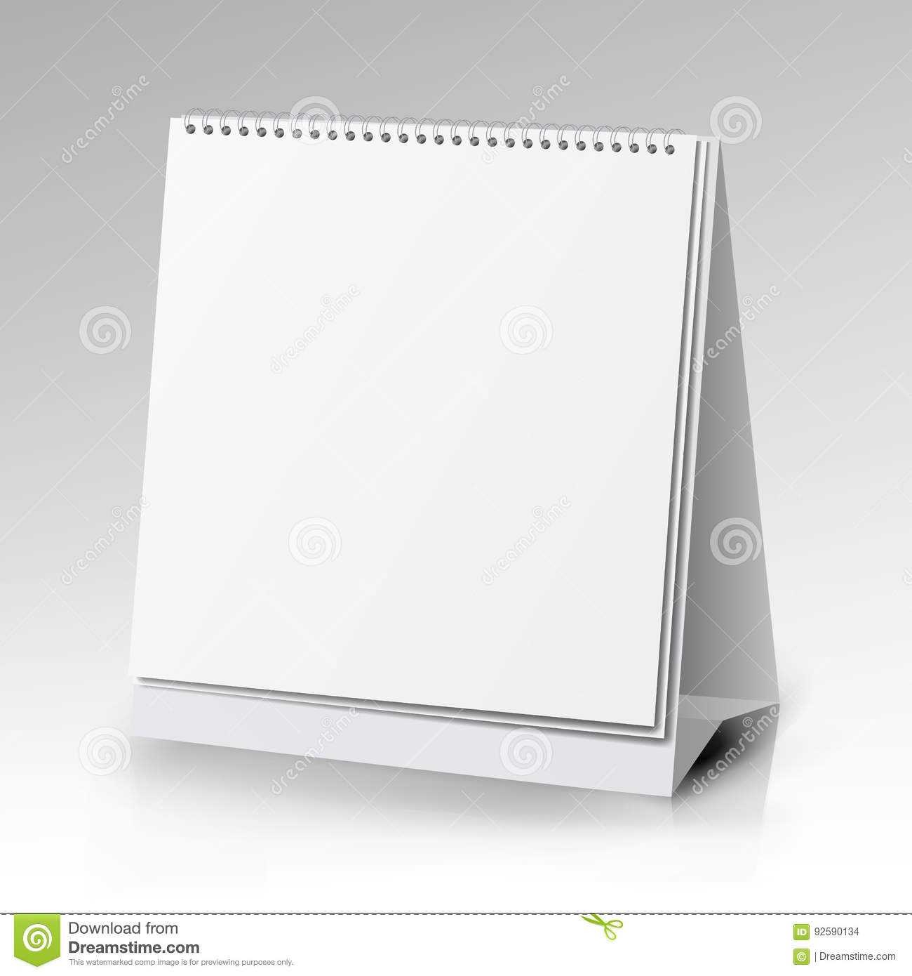 Vector Table Blank Stand Holder For Menu Paper Calendar Card With Regard To Card Stand Template