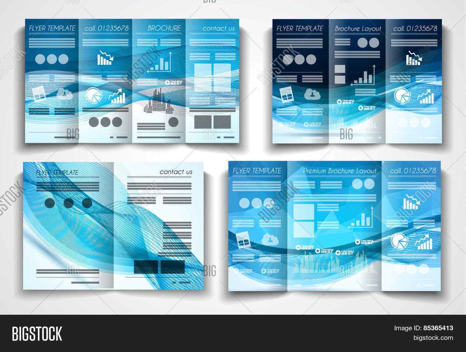 Vector Tri Fold Vector & Photo (Free Trial) | Bigstock Pertaining To Product Brochure Template Free