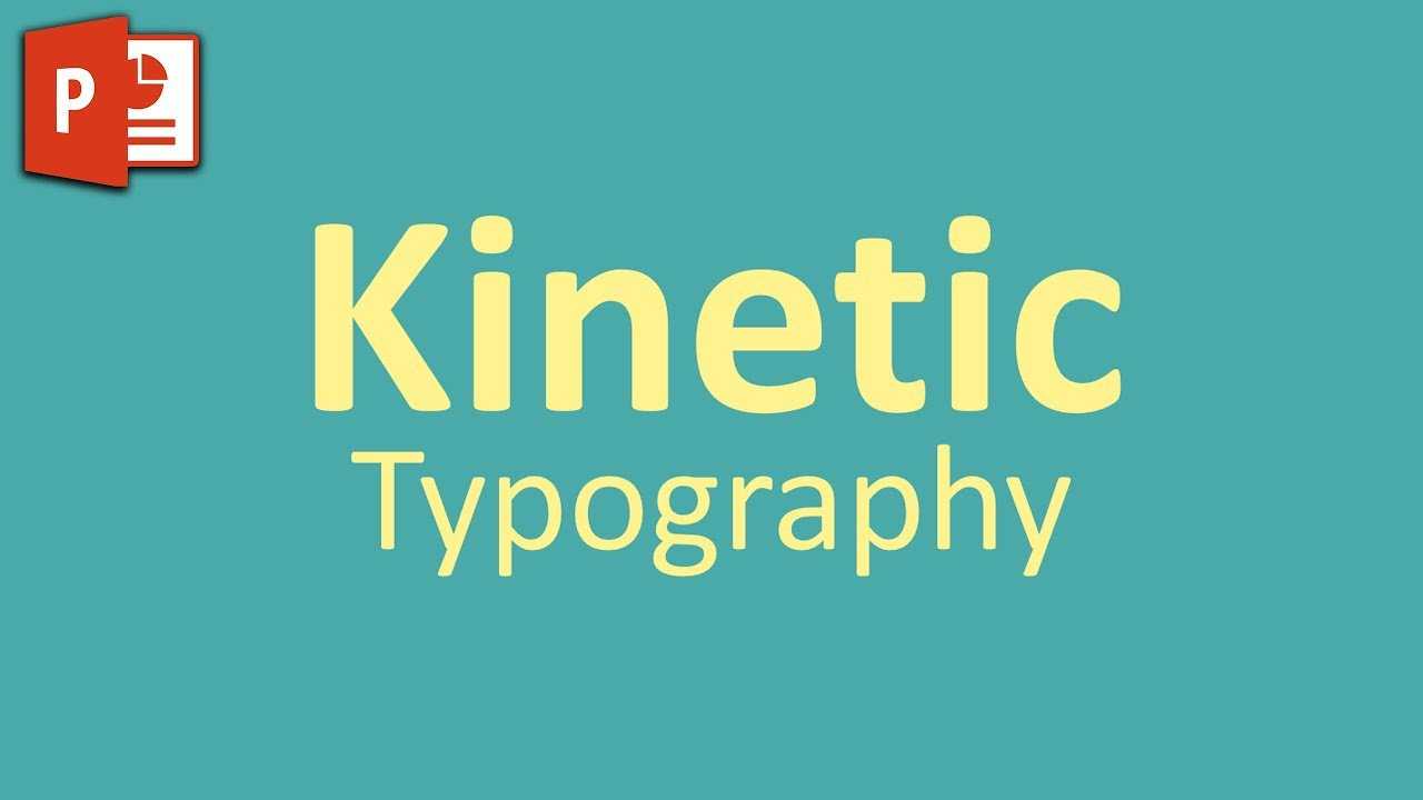 Very Simple Kinetic Typography In Powerpoint ✔ With Powerpoint Kinetic Typography Template