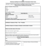 Veterinary Certificate – Fill Online, Printable, Fillable Pertaining To Rabies Vaccine Certificate Template