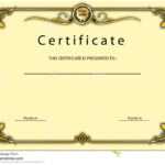 Vintage Certificate Award / Diploma Template Stock Inside Beautiful Certificate Templates