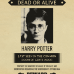 Vintage Harry Potter Wanted Poster Template Throughout Harry Potter Certificate Template