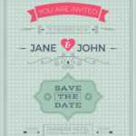 Vintage Wedding Invitation Card Template – Download Free With Ss Card Template
