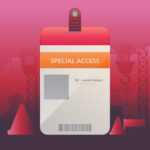 Vip Pass Id Card Template. Realistic Blank Vertical Id For Within Blank Magic Card Template