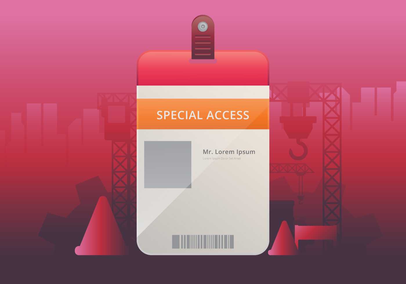 Vip Pass Id Card Template. Realistic Blank Vertical Id For Within Blank Magic Card Template