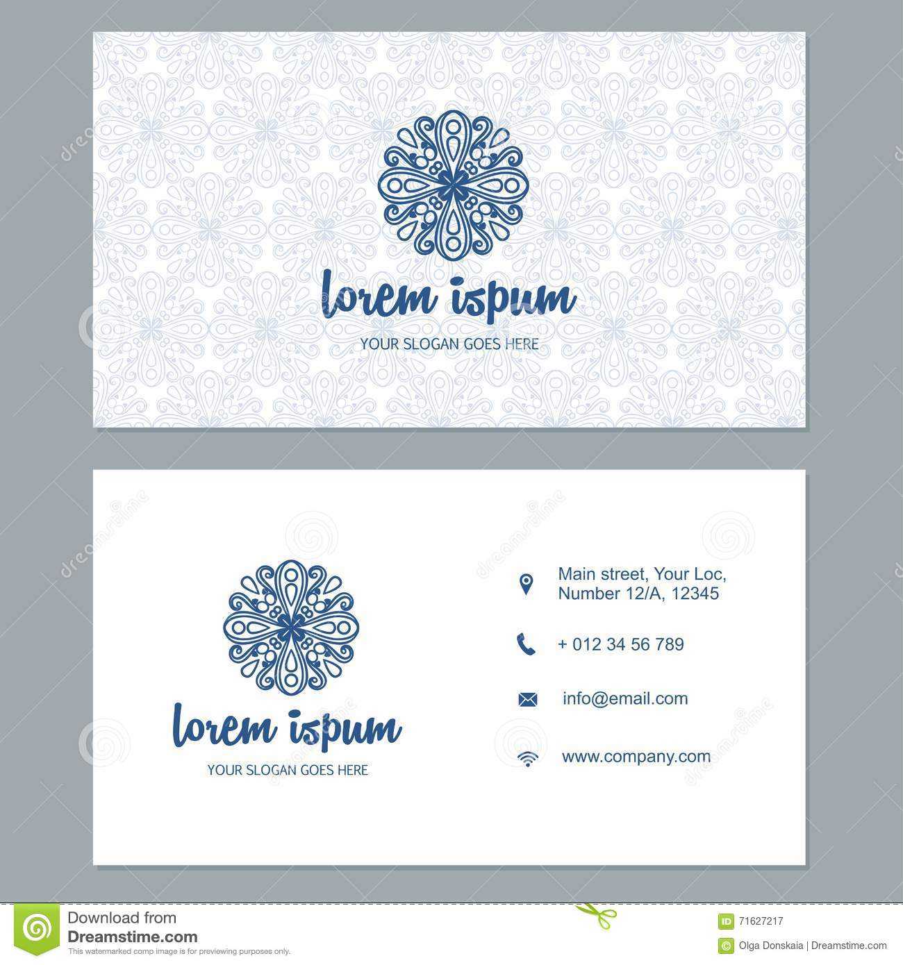 Visiting Card Business Card Template Set With Cute Hand Within Christian Business Cards Templates Free