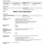 Water Truck Safe Work Method Statement (Free + Editable Swms) Pertaining To Safe Driving Certificate Template