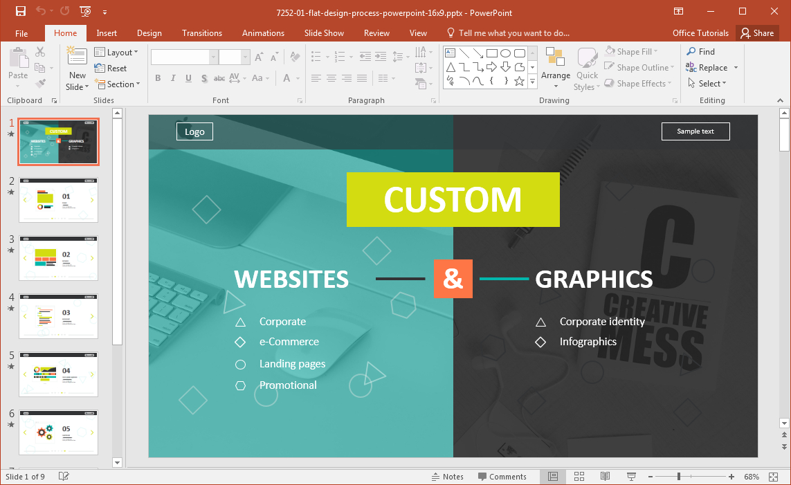 Website Development Presentation Template For Powerpoint With Regard To How To Create A Template In Powerpoint