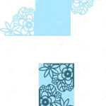 Wedding Card Floral Flower Pattern 5X7“ Invitation Wedding For Free Svg Card Templates
