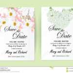 Wedding Invitation Card Flowers,jasmine Stock Illustration Intended For Wedding Card Size Template