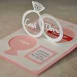 Wedding Invitation Linked Rings Pop Up Card Template throughout Pop Up Wedding Card Template Free