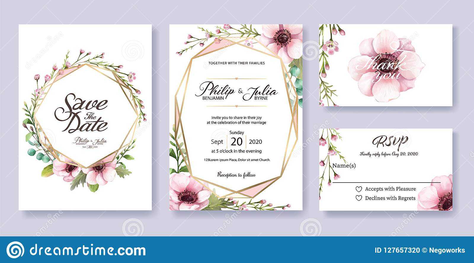 Wedding Invitation, Save The Date, Thank You, Rsvp Card Pertaining To Free Printable Wedding Rsvp Card Templates