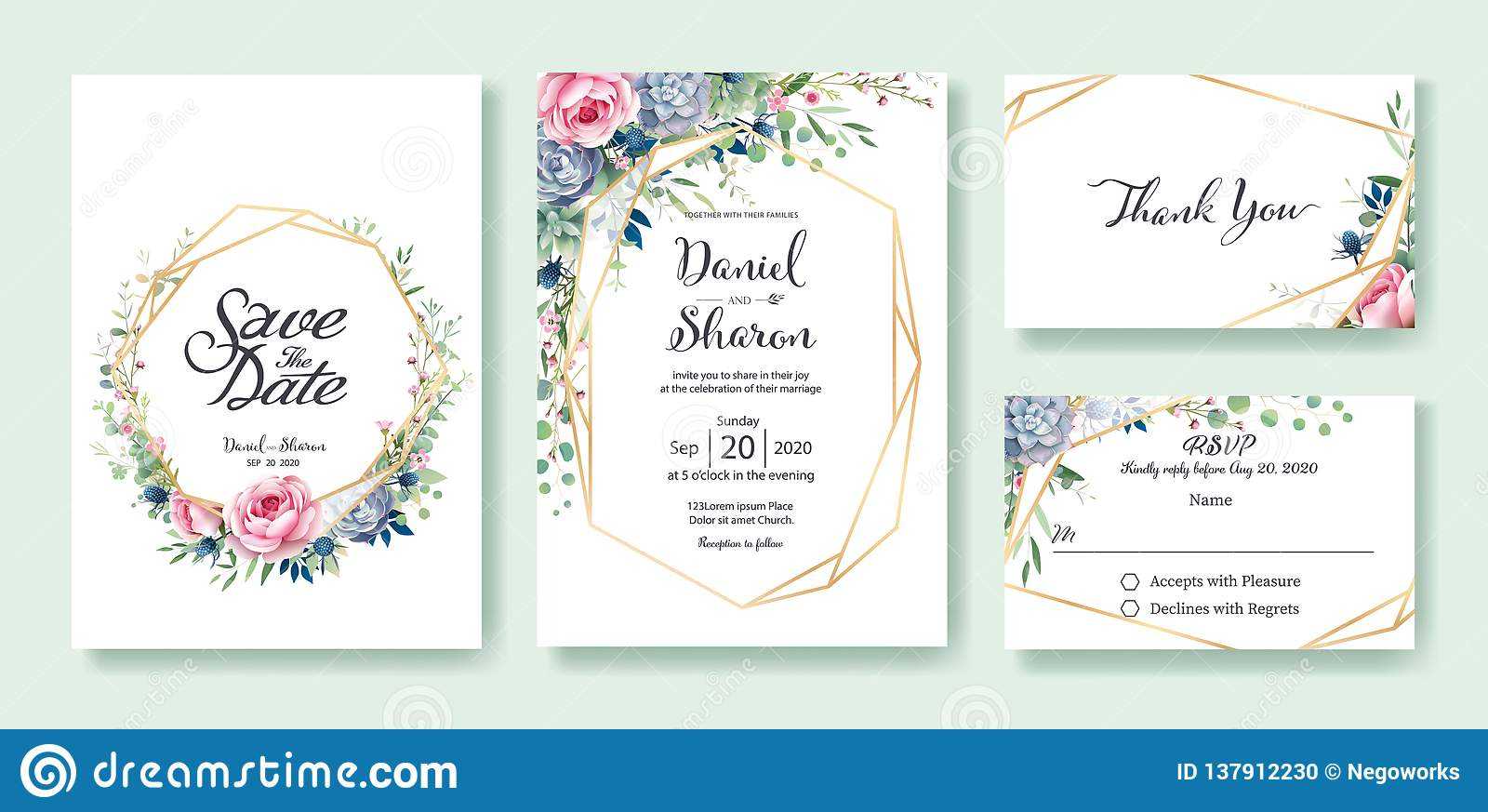 Wedding Invitation, Save The Date, Thank You, Rsvp Card Within Template For Rsvp Cards For Wedding