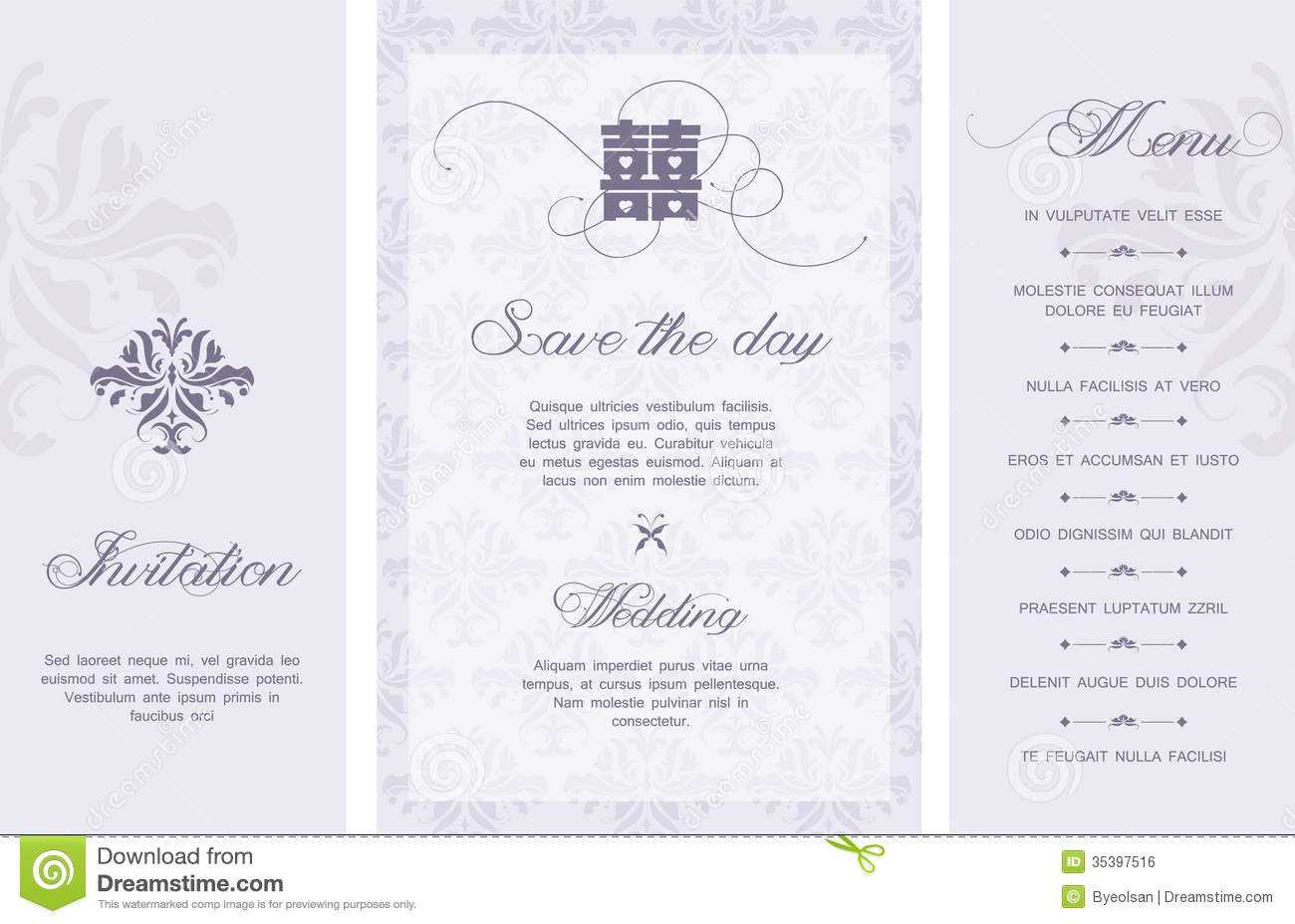 Wedding Invitation Stock Vector. Illustration Of Cartoon In Free E Wedding Invitation Card Templates