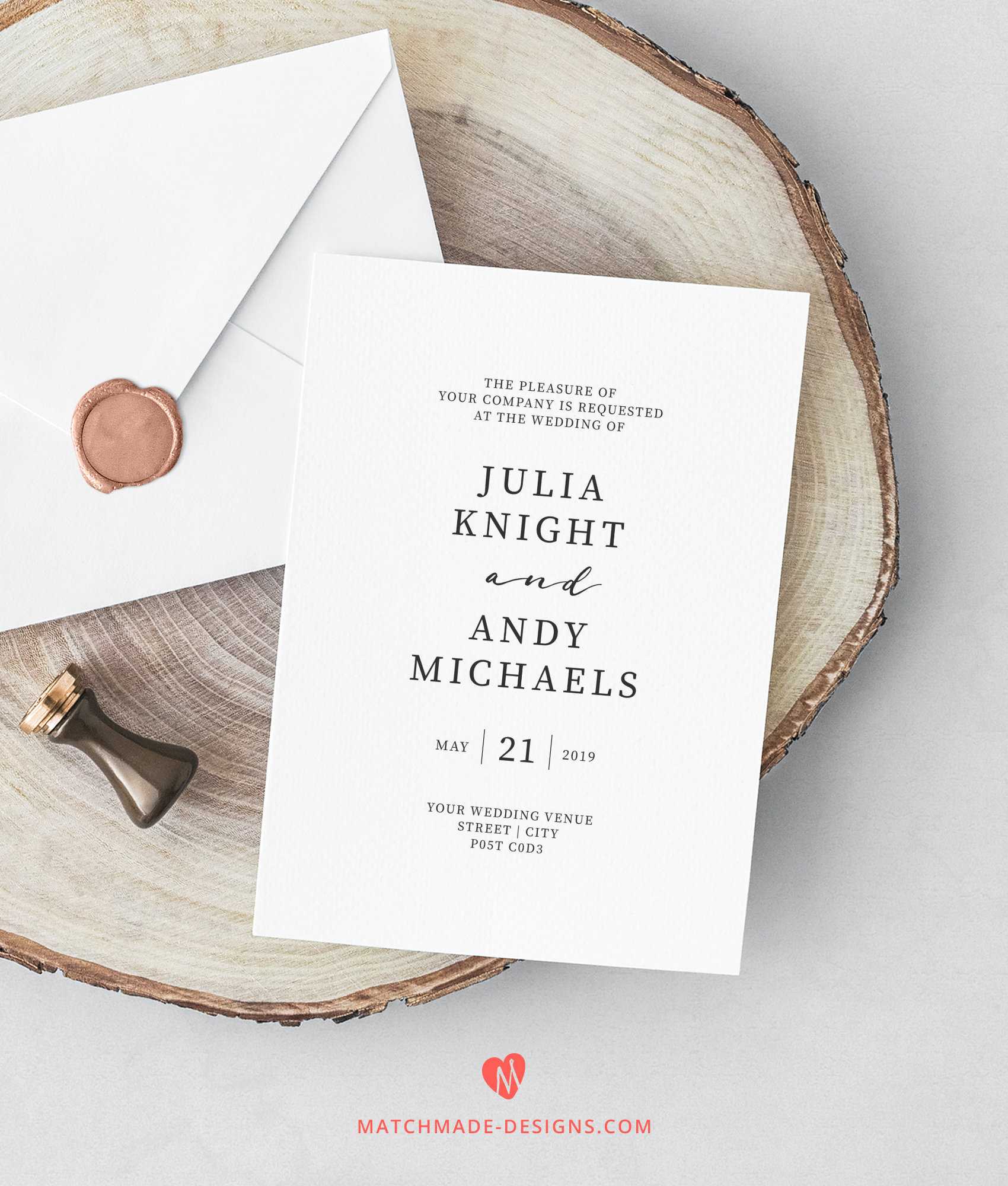 Wedding Invitations Template | Printable Wedding Invites Set Inside Michaels Place Card Template