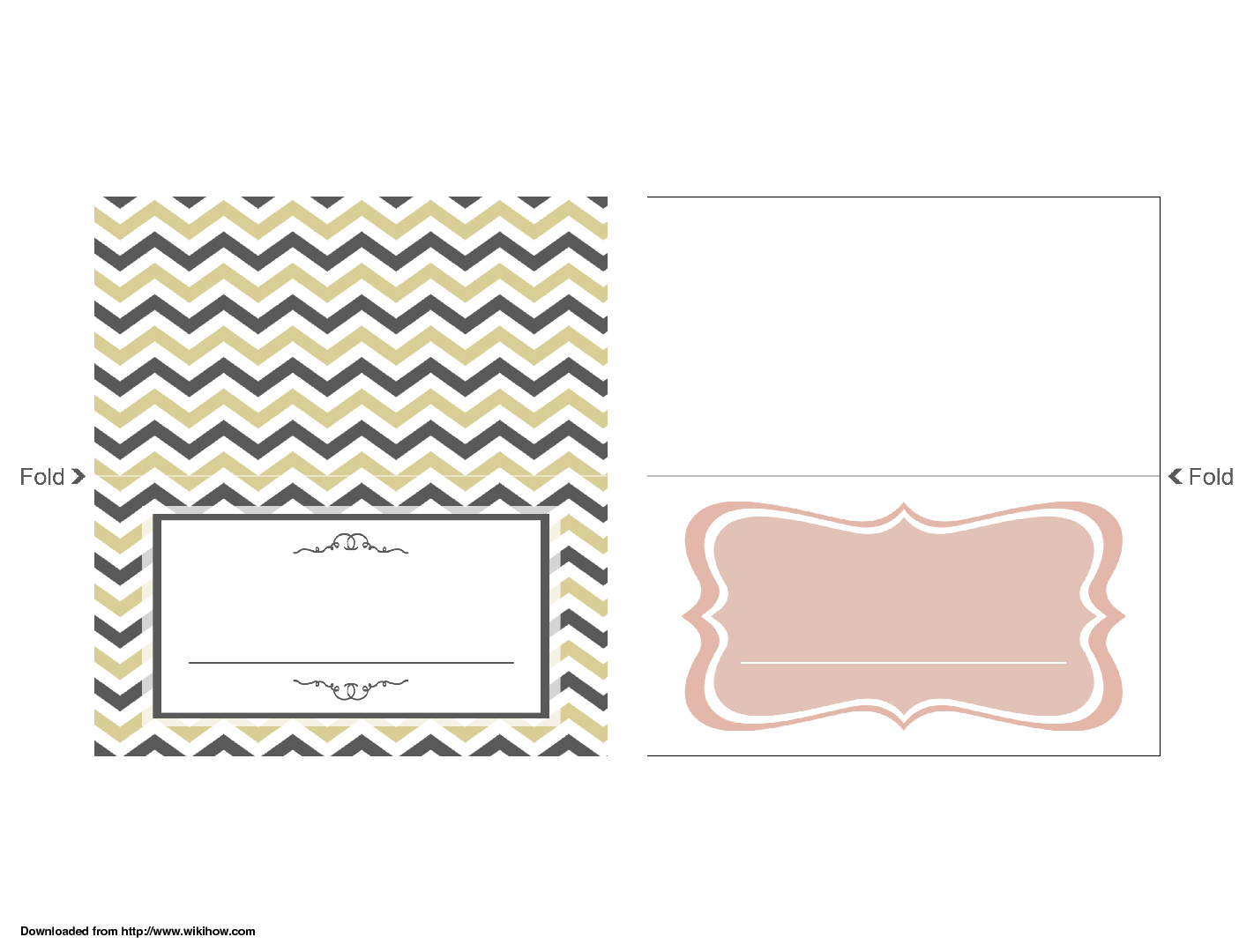 Wedding Place Card Template – Wikihow Pertaining To A2 Card Template