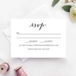 Wedding Rsvp Card Template Regarding Free Printable Wedding Rsvp Card Templates