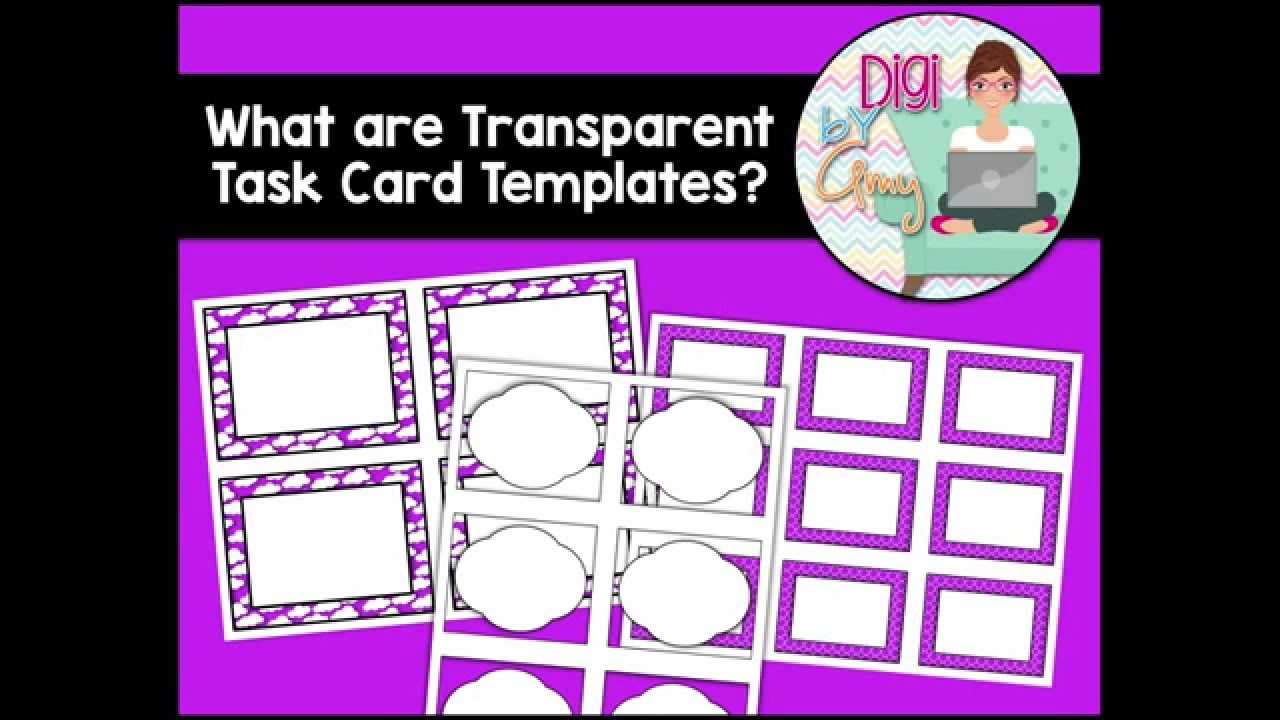 What Are Transparent Task Card Templates? Within Task Card Template