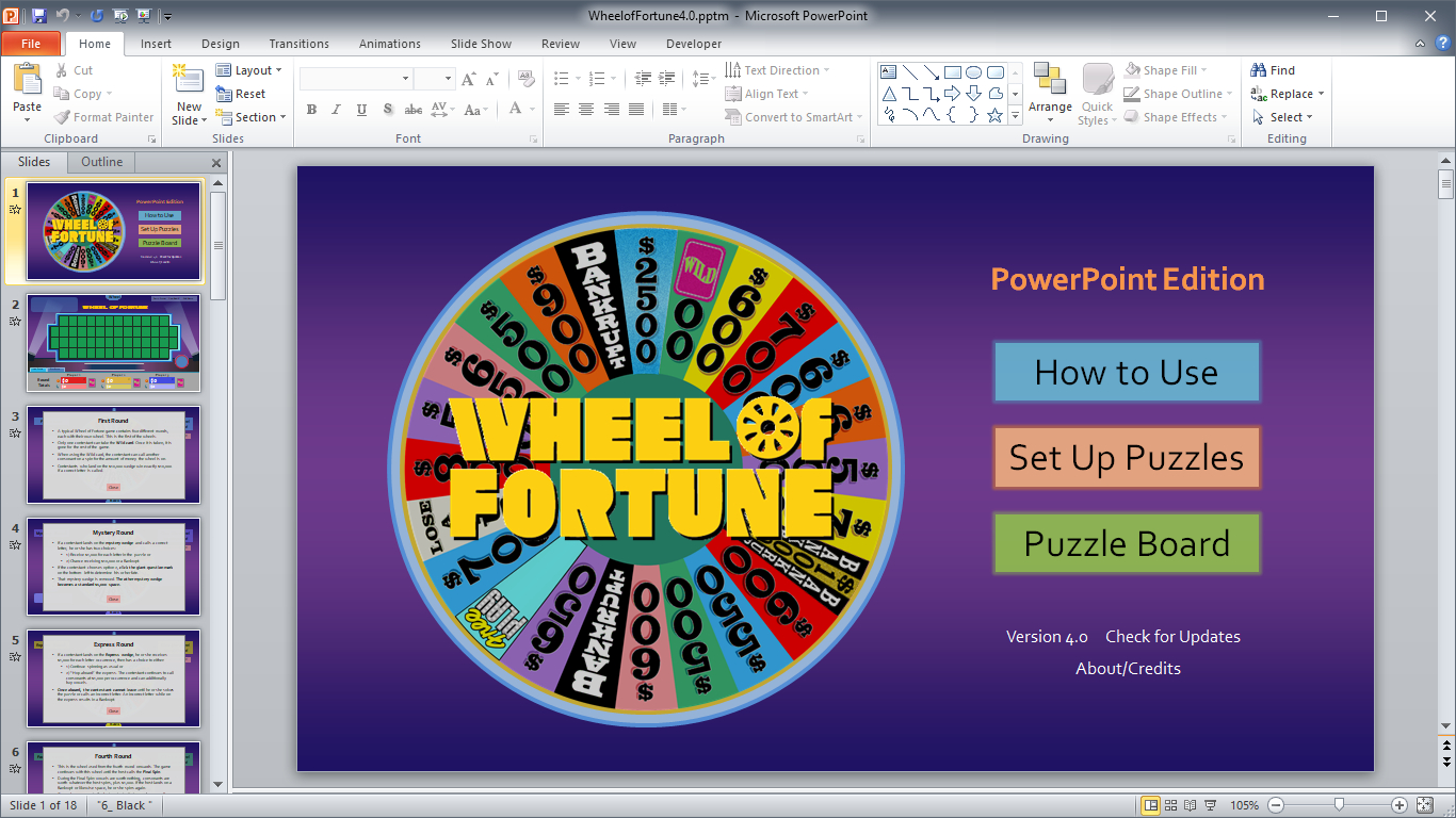 Wheel Of Fortune For Powerpoint - Gamestim Inside Wheel Of Fortune Powerpoint Game Show Templates