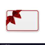 White Blank Gift Card Template in Present Card Template