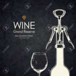 Wine List Design. Vector Brochure Template For Winery, Cafe, Restaurant,  Bar. Wine Bottles And Glasses Pertaining To Wine Brochure Template