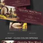 Wine Tasting Flyer Graphics, Designs & Templates Regarding Wine Brochure Template