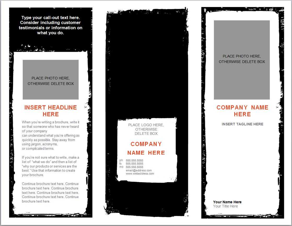 Word Brochure Template | Brochure Template Word Pertaining To Free Brochure Templates For Word 2010