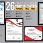 Word Certificate Template – 53+ Free Download Samples Regarding Certificate Templates For Word Free Downloads