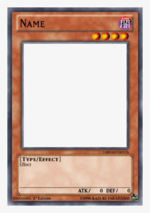 Yugioh-Card Template - Yu Gi Oh Template Transparent Png in Yugioh Card Template