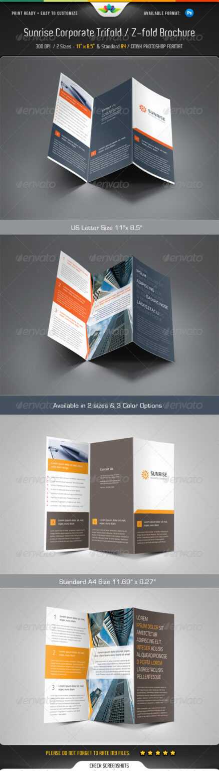 Z Fold Brochure Template Indesign