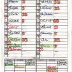 Zack Hample's Lineup Cards — Zack Hample Inside Dugout Lineup Card Template